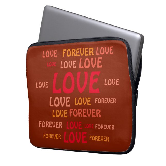 LIEBE FÜR BOYFRIEND, FREUND, HUSBAND, EHEFRAU GIFT LAPTOPSCHUTZHÜLLE (Vorderseite Links)