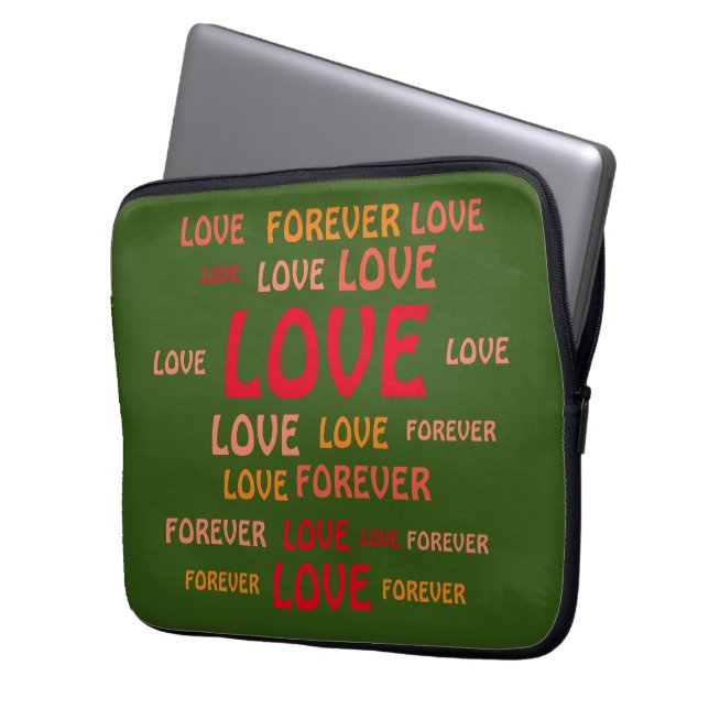 LIEBE FÜR BOYFRIEND, FREUND, HUSBAND, EHEFRAU GIFT LAPTOPSCHUTZHÜLLE (Vorderseite Links)
