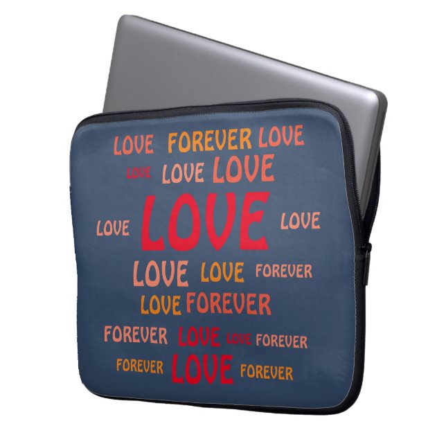 LIEBE FÜR BOYFRIEND, FREUND, HUSBAND, EHEFRAU GIFT LAPTOPSCHUTZHÜLLE (Vorderseite Links)
