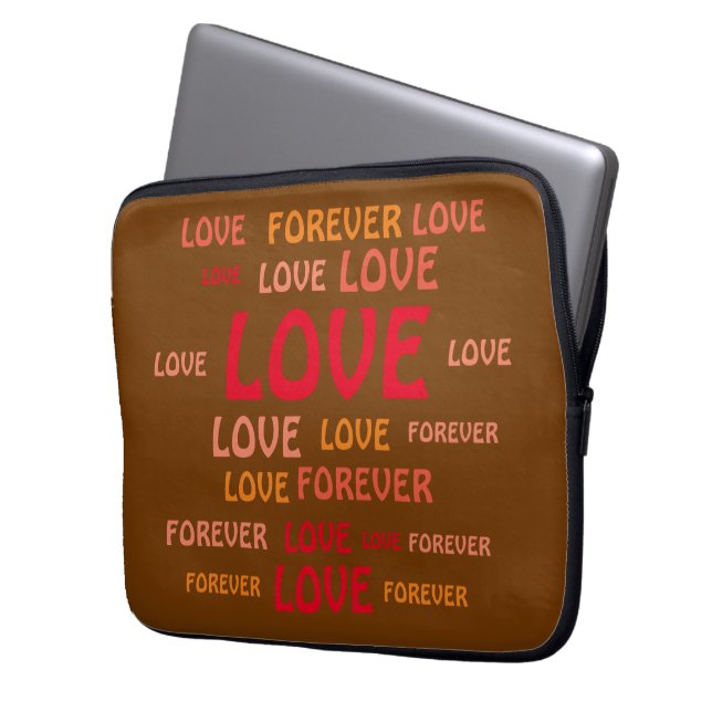 LIEBE FÜR BOYFRIEND, FREUND, HUSBAND, EHEFRAU GIFT LAPTOPSCHUTZHÜLLE (Vorderseite Links)