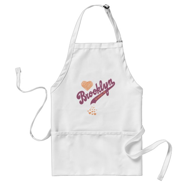 Liebe für Brooklyn-Schürze Schürze (Vorne)
