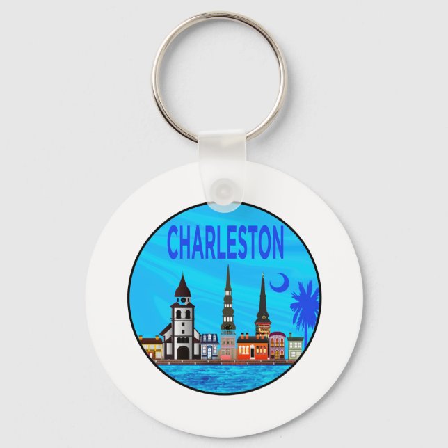 Liebe für Charleston Schlüsselanhänger (Vorderseite)