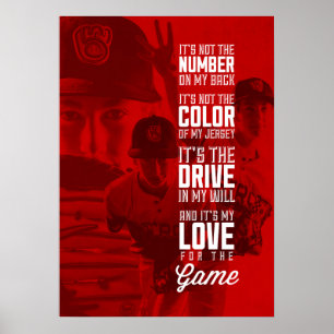 Liebe für das Spiel-Plakat mit Ihrem Bild Poster