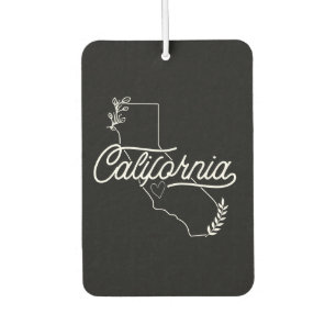 Liebe für den Golden State Kalifornien Schwarz & W Autolufterfrischer