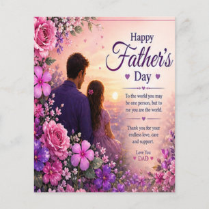 LIEBE FÜR DEN VATER VON TÖCHTERN FLYER