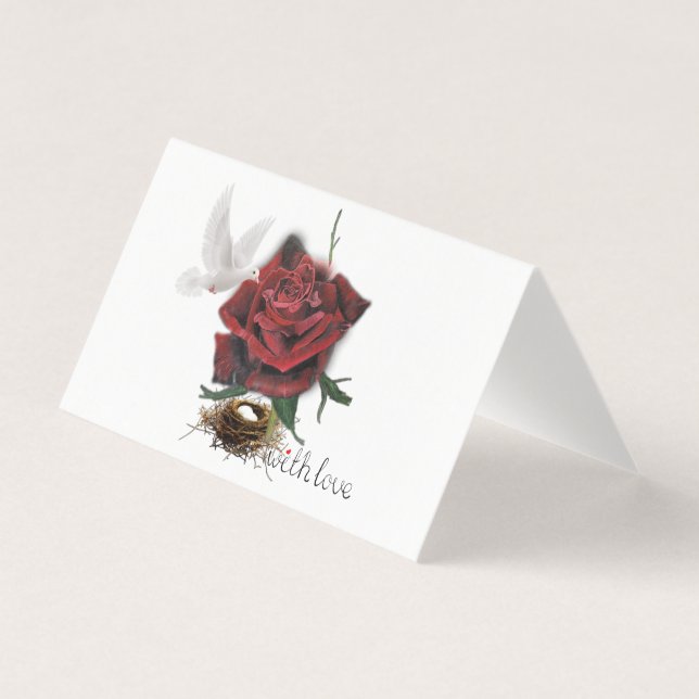Liebe für die Rote Rose der Giftkarte (Vorderseite)