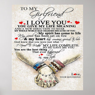 Liebe für Freundin | Bestes Geschenk für die Ehefr Poster