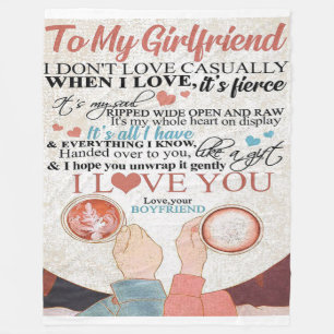 Liebe für Freundin   Funny Quotes Gift Fleecedecke