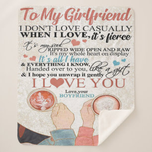 Liebe für Freundin   Funny Quotes Gift Sherpadecke