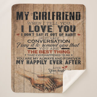 Liebe für Freundin | Funny Quotes Gift Sherpadecke