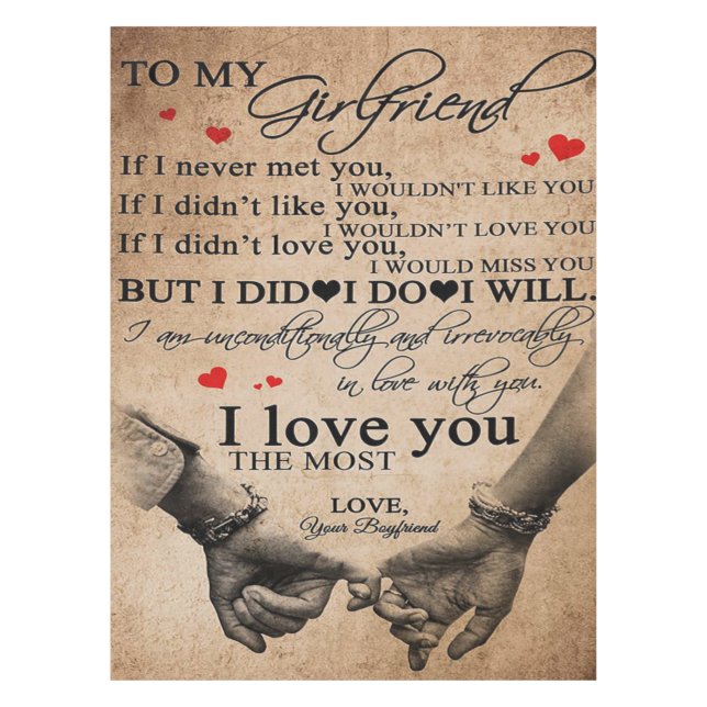 Liebe für Freundin | Funny Quotes Gift Tischdecke (Vorderseite)