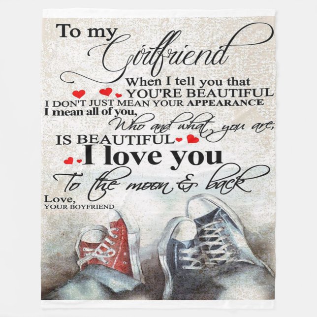 Liebe für Freundin | Love Couple Gift Fleecedecke (Vorderseite)