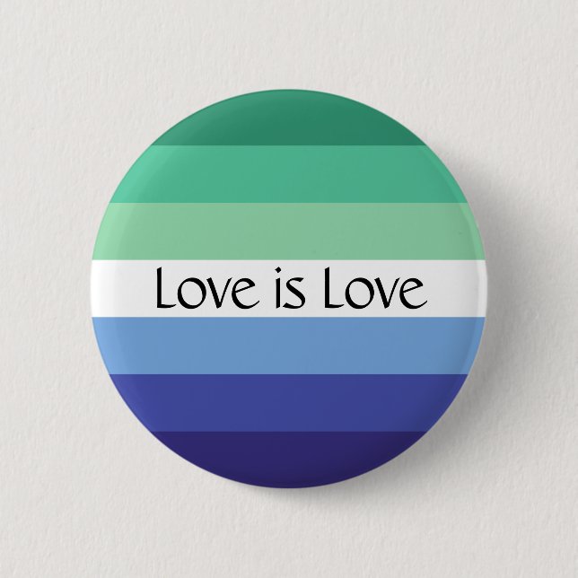 Liebe für Gay Flag ist die Schaltfläche für benutz Button (Vorderseite)