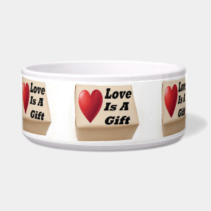 Liebe für Haustiere ist ein Geschenk Napf