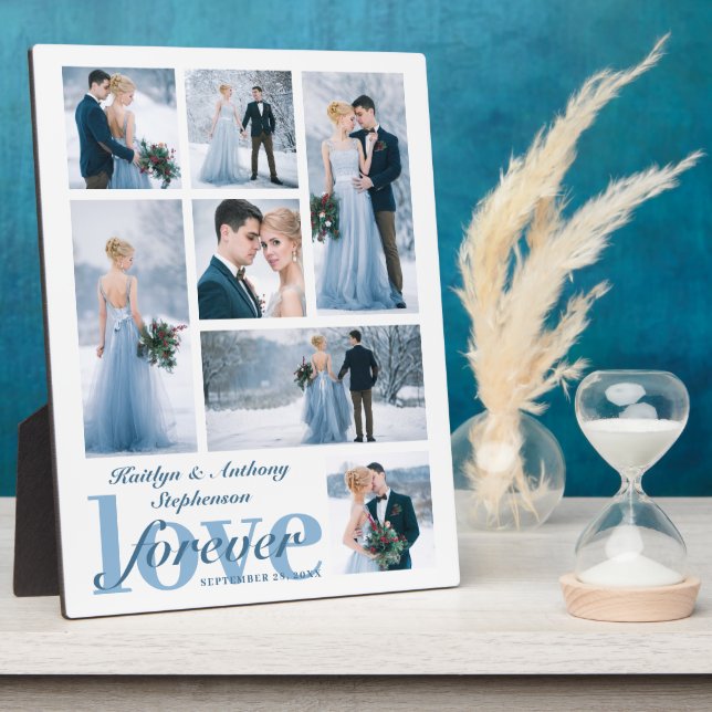 Liebe für Hochzeiten für Fotocollagen Fotoplatte (Seite)