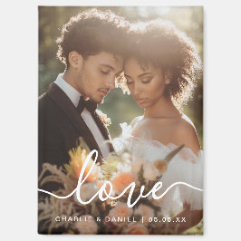 Liebe für Hochzeiten Verlobung Foto Magnet