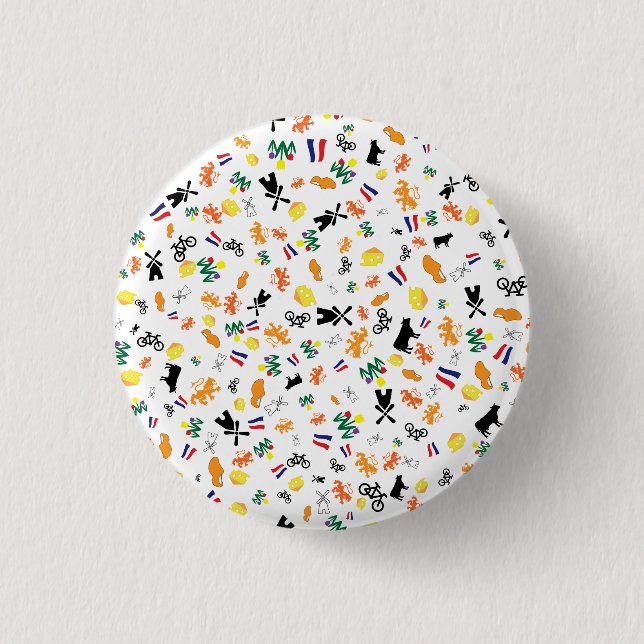 Liebe für Holland Button (Vorderseite)