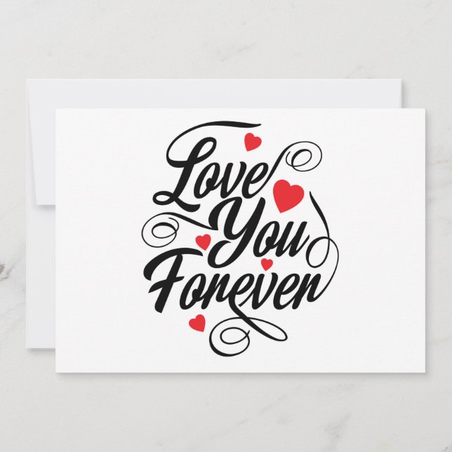 Liebe für immer einladung (Rückseite)