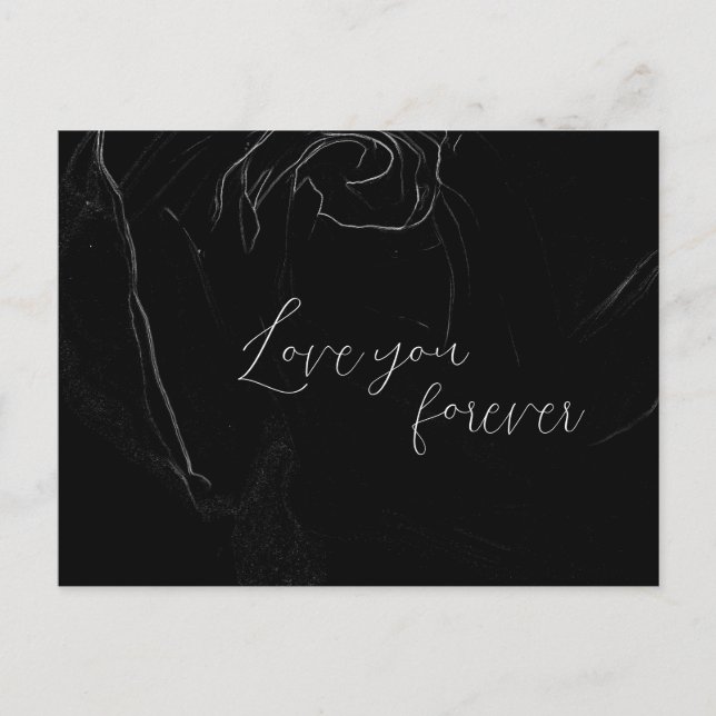 "Liebe für immer" Postkarte (Vorderseite)