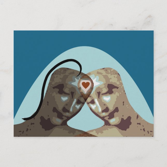 Liebe für immer postkarte (Vorderseite)