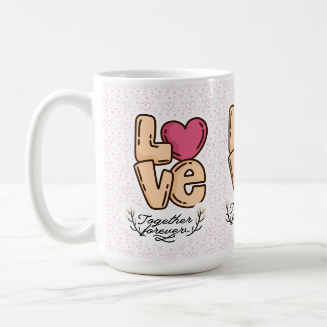 Liebe für immer zusammen zitieren kaffeetasse (Links)