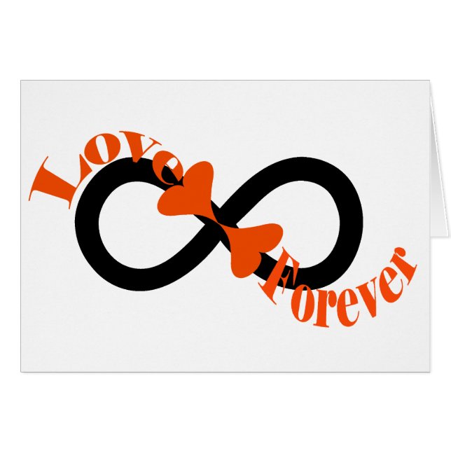 Liebe für Infinity - Hektik - individuelle Karte (Vorderseite (Horizontal))