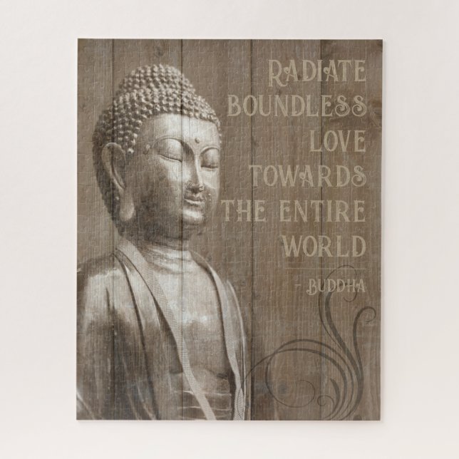 Liebe für jeden Buddha Motivierend Zitat ausstrahl (Vertikal)