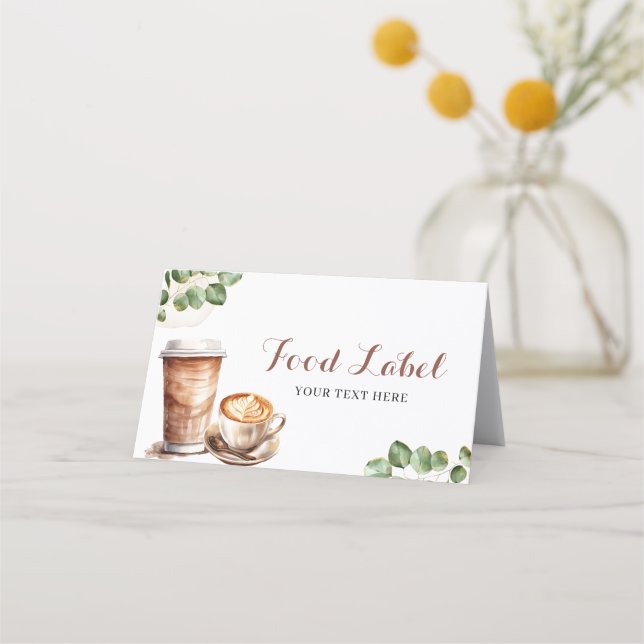 Liebe für Kaffee ist die App für das Lebensmittele Terminkarte (Vorderseite)