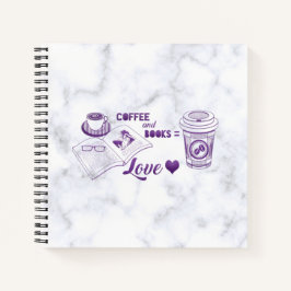 Liebe für Kaffee und Bücher