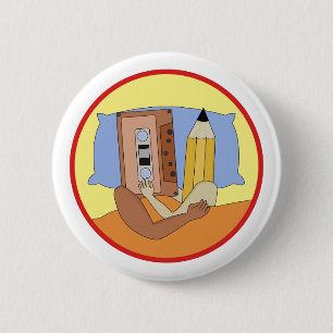 Liebe für Kassettenband und Bleistift Button