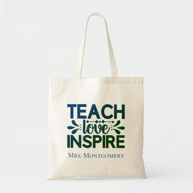Liebe für Lehrer Inspiriere Geschenke Tragetasche (Vorne)