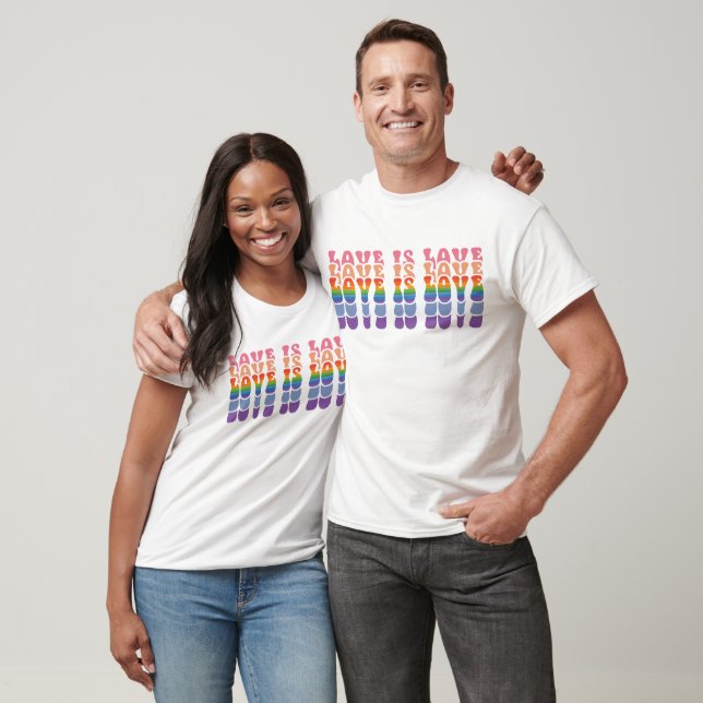 Liebe für LGB ist Liebe farbig T-Shirt (Unisex)