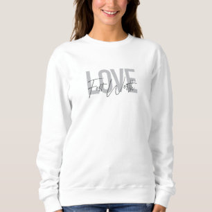 Liebe für modernes, einfaches, urbanes cooles Desi Sweatshirt