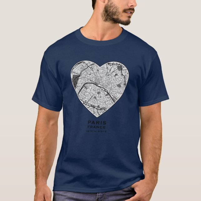 Liebe für Paris Mädchen T-Shirt (Vorderseite)