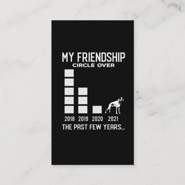 Liebe für Pet Friendship von Boxer Hund Visitenkarte (Vorderseite)