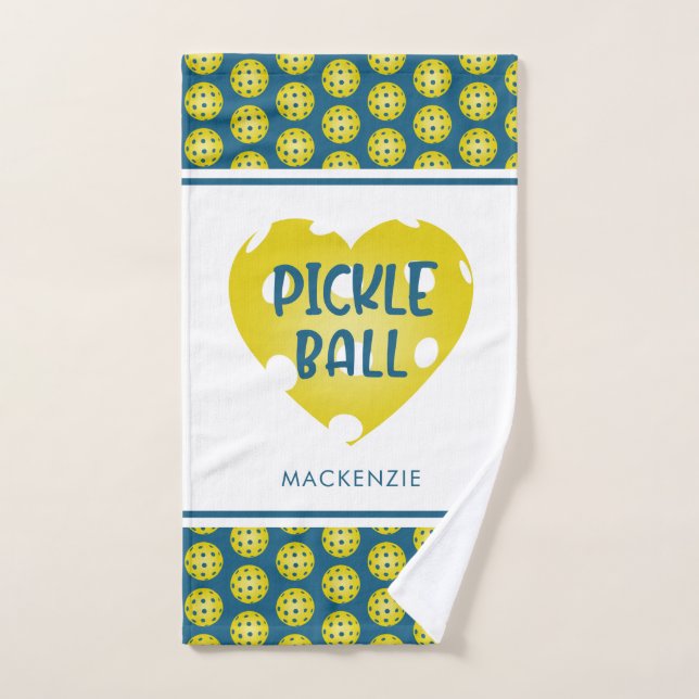 Liebe für Pickleball - Personalisierte, benutzerde Handtuch (Handtuch)