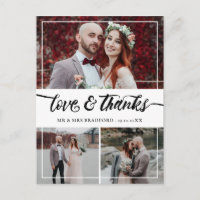 Liebe für Pinsel und Dankeschön-Hochzeitssammlung