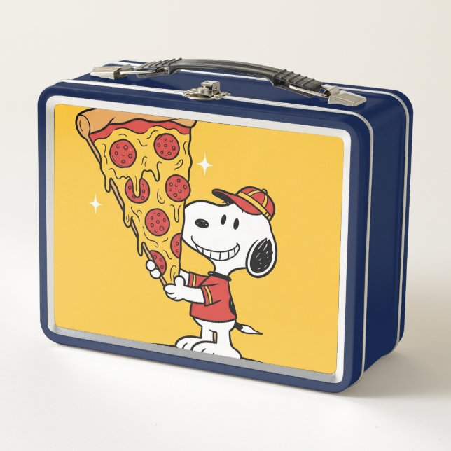 Liebe für Pizza von Natasha Us Metall Brotdose (Vorderseite)