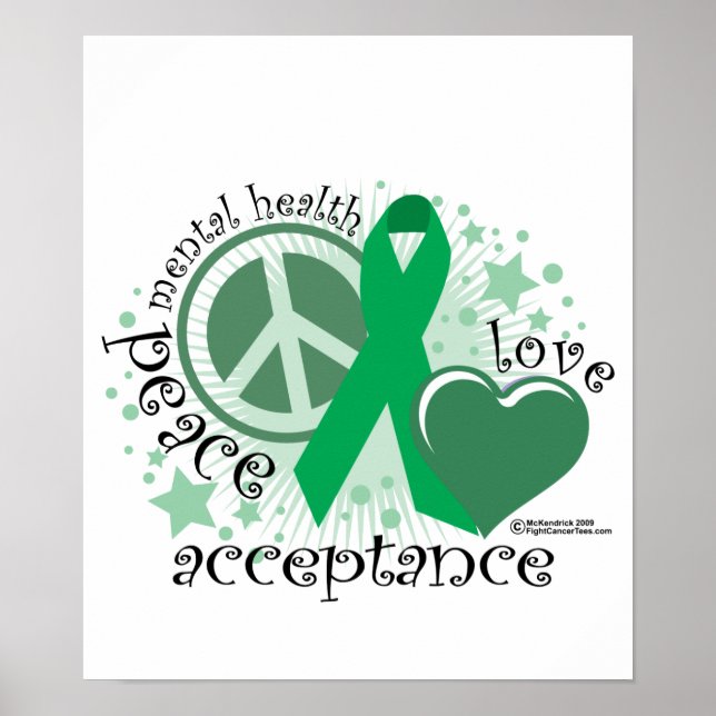 Liebe für psychische Gesundheit Poster (Vorne)