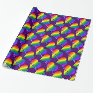 Liebe für Rainbow-Papiere für kundenspezifisches G Geschenkpapier