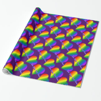 Liebe für Rainbow-Papiere für kundenspezifisches G Geschenkpapier