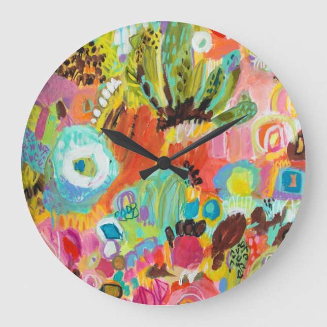 Liebe für Reisen I Große Wanduhr (Vorderseite)