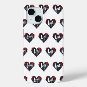 Liebe für Schwarzes Herz Case-Mate iPhone Hülle