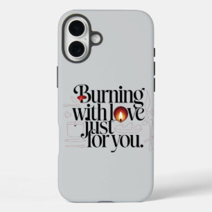 Liebe für Sie - Elegante Kerze iPhone 16 Plus Hülle