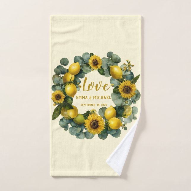 Liebe für Sonnenblumen Handtuch (Handtuch)