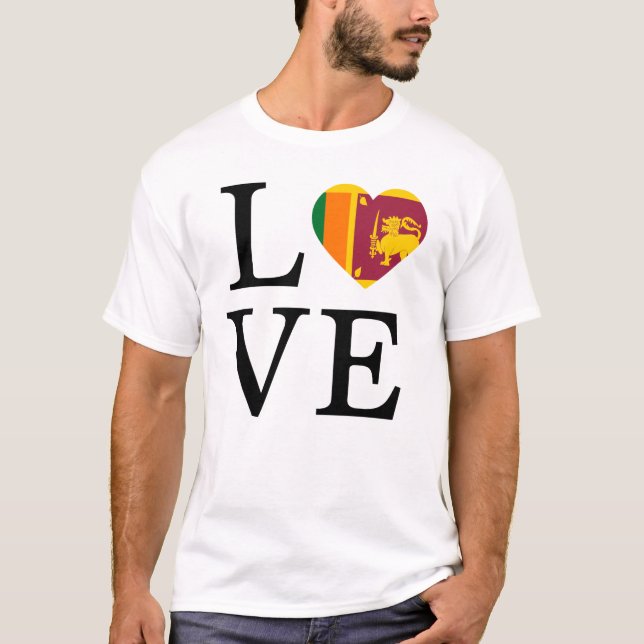 Liebe für Sri Lanka T-Shirt (Vorderseite)