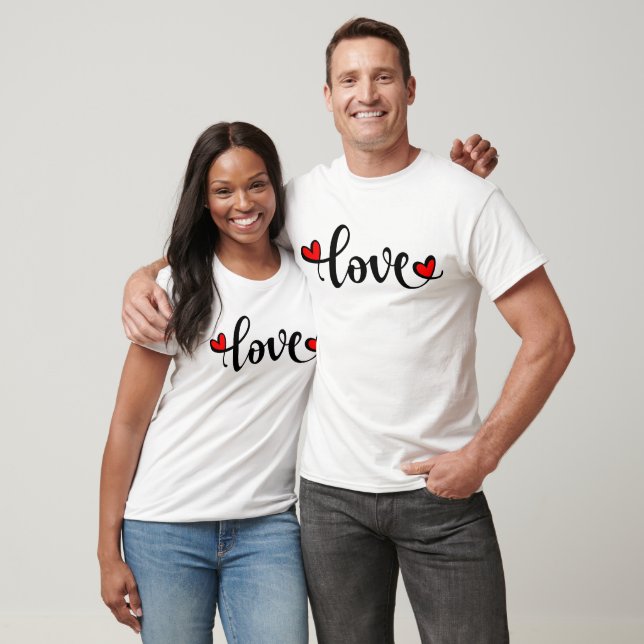 LIEBE für Valentinstag T-Shirt (Unisex)