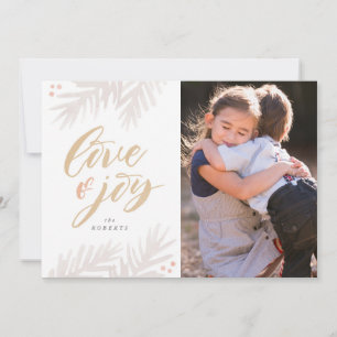 Liebe für Wasserfarben Pinsel und Joliday Card Feiertagskarte