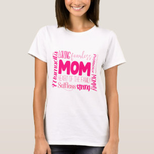 Liebe Furchtlose Mama Herz der Familie T-Shirt