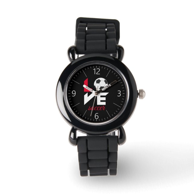 Liebe Fußball Armbanduhr (Vorderseite)